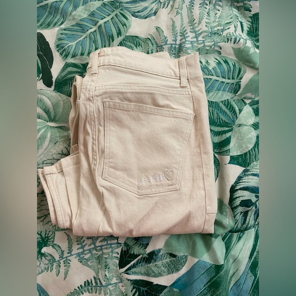 NWT Djerf Avenue Remake Denim Skirt Maxi Cream - Picture 3 of 13